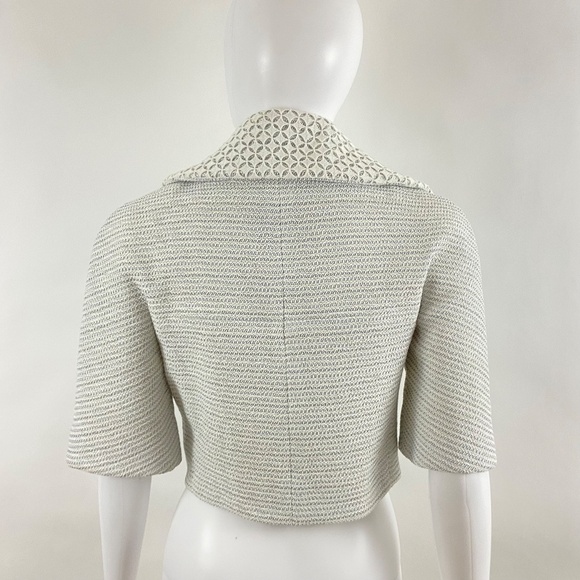 CHANEL Tweed Eyelet Crop Jacket - Picture 3 of 9